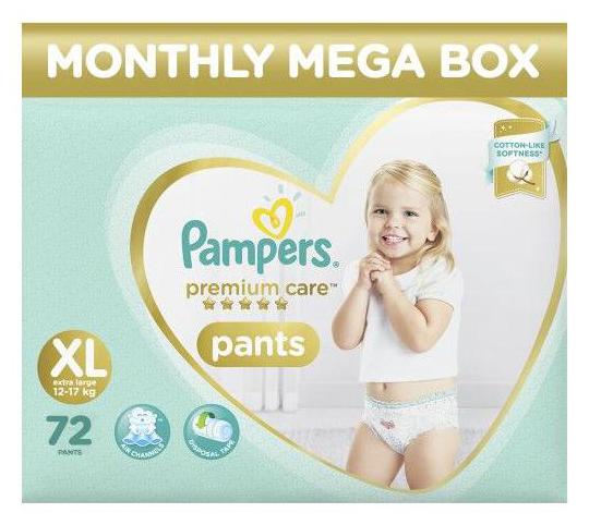 

Pampers Monthly Box Pack - Diapers Pants Extra Large Size Size Premium Care 72 pcs
