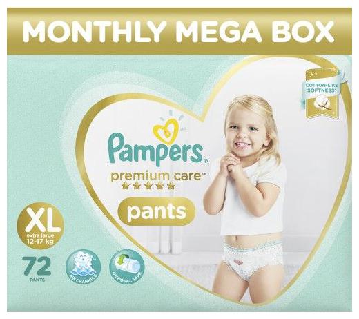 

Pampers Monthly Box Pack - Diapers Pants Extra Large Size Size Premium Care 72 pcs
