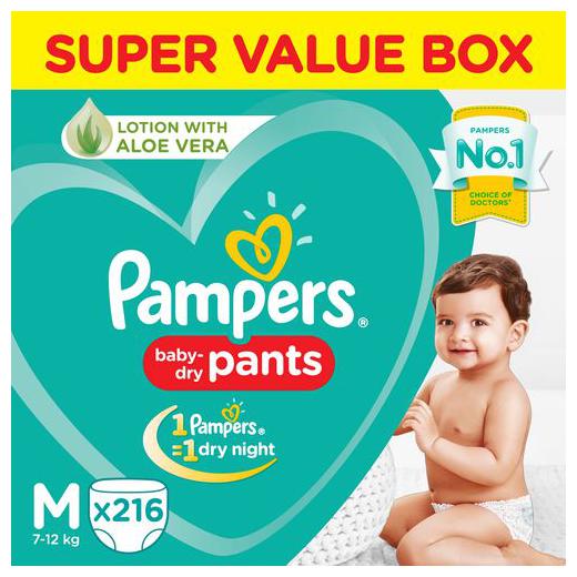 

Pampers New Diaper Pants - Medium Super Value Box 216 pcs
