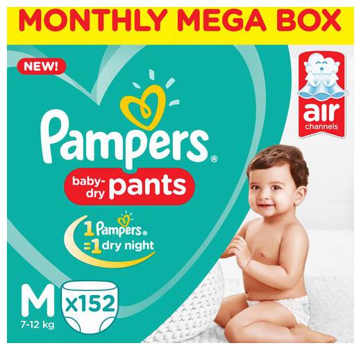 

Pampers Pants Diapers Medium Size (152 pcs)
