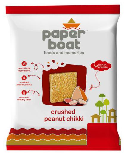 

Paper Boat Crushed Peanut Chikki Mithai 100 g