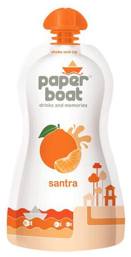 

Paper Boat Fruit Juice - Santra - Orange Drink 150 ml
