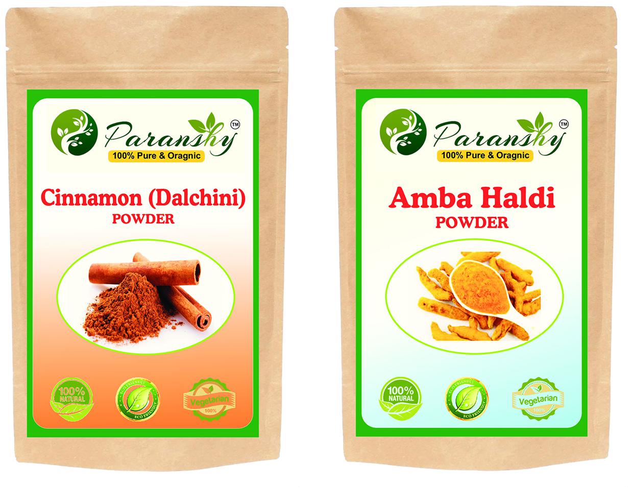 

Paranshy Amba Haldi 400g Cinnamon 100g (Pack of 2)