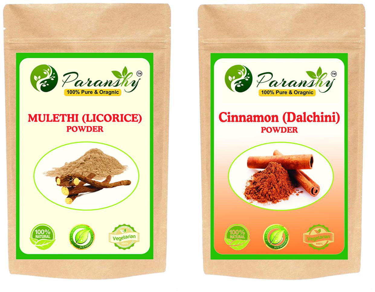 

Paranshy Mulethi Licorice 100g Cinnamon 100g Powder Face Pack (Pack Of 2)