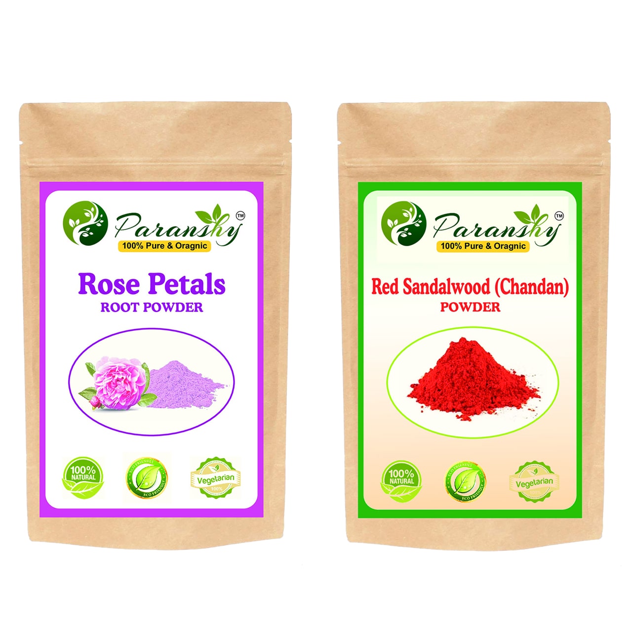 

Paranshy Rose Petals 200g Red Sandalwood 100g Powder Face Pack (Pack Of 2)