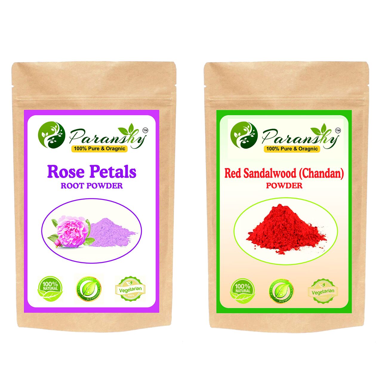 

Paranshy Rose Petals 200g Red Sandalwood 300g Powder Face Pack (Pack Of 2)
