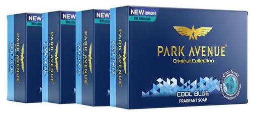 

Park avenue Bathing Soap - Cool Blue For Men 125 g (Pack of 4)