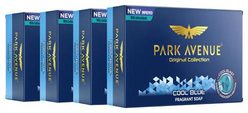 

Park avenue Bathing Soap - Cool Blue For Men 125 g (Pack of 4)