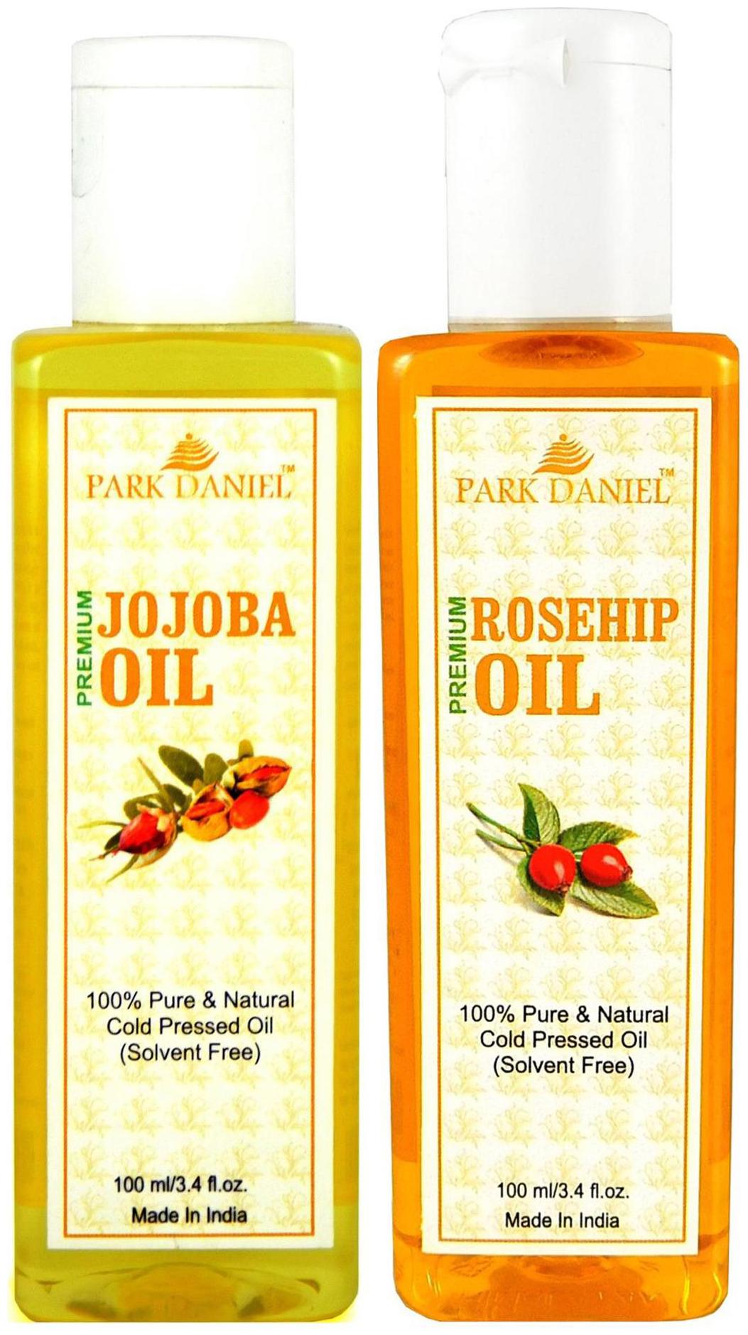 

Park Daniel Premium Rosehip Oil And Jojoba Oil Combo Of 2 Bottles Of 100 ml (200 ml )