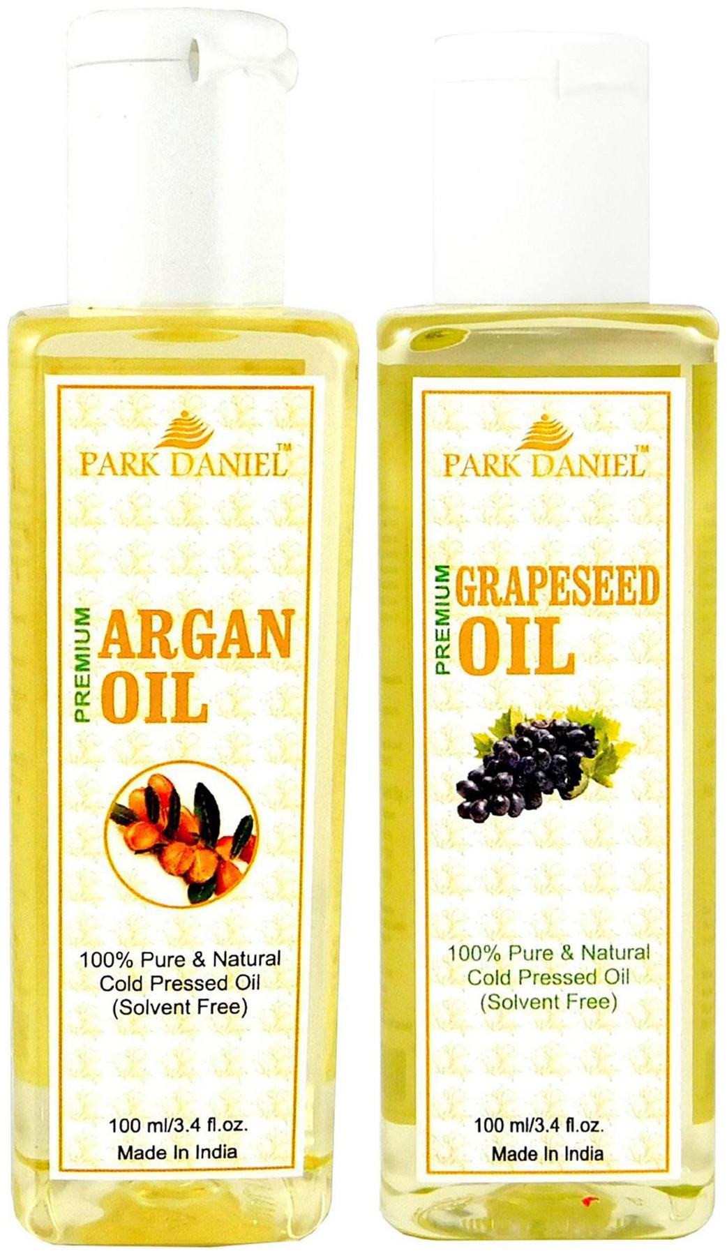 

Park Daniel Premium Argan Oil And Grapeseed Oil Combo Of 2 Bottles Of 100 ml (200 ml )