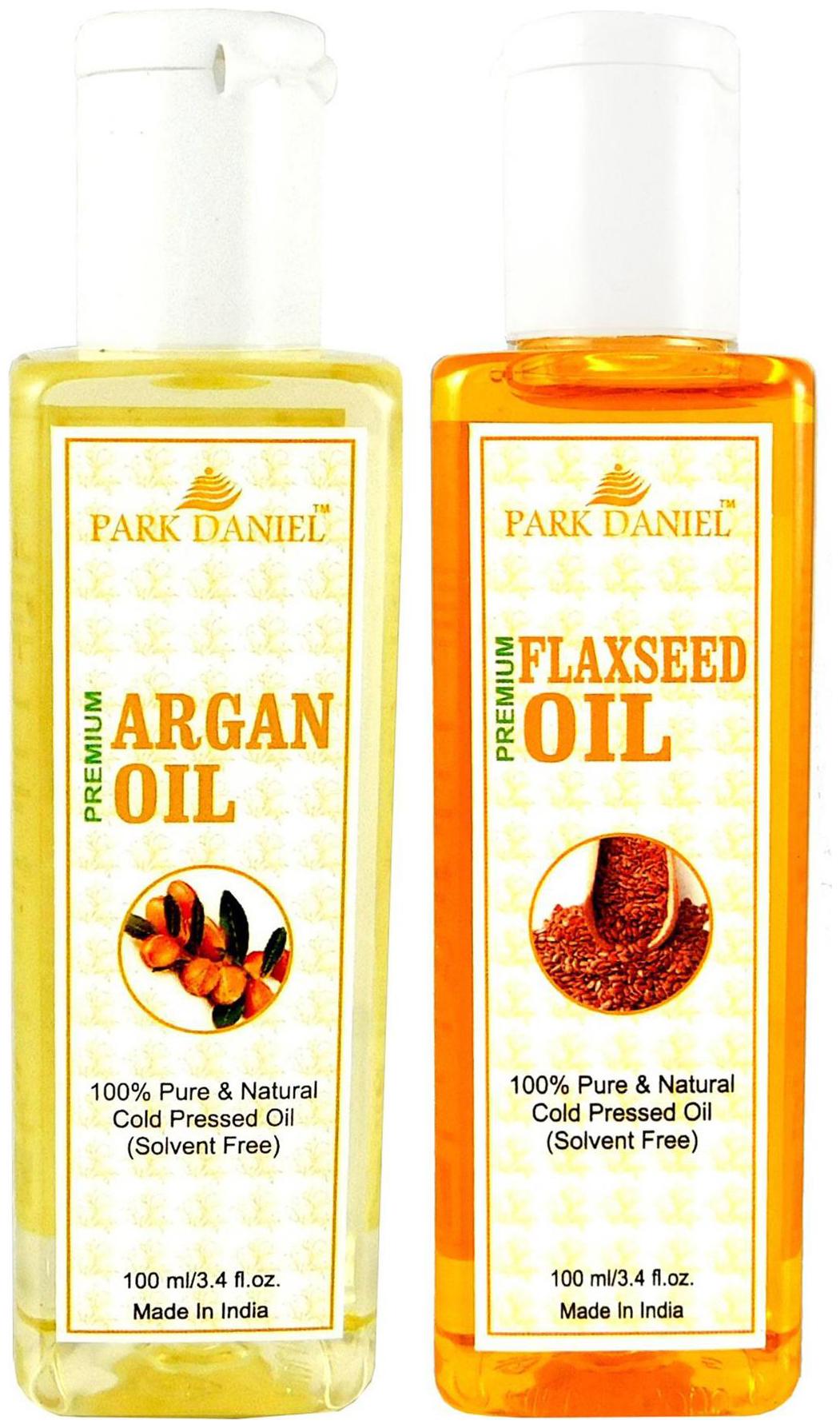 

Park Daniel Premium Argan Oil And Flaxseed Oil Combo Of 2 Bottles Of 100 ml (200 ml )