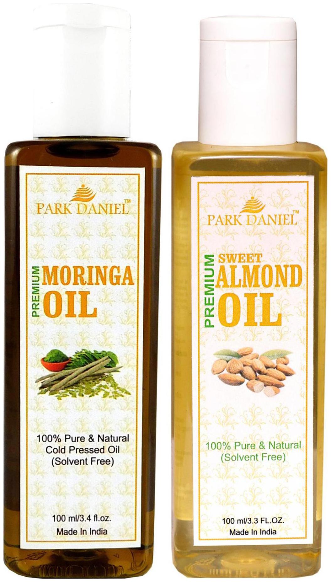 

Park Daniel Premium Moringa Oil And Almond Oil Combo Of 2 Bottles Of 100 ml (200 ml )