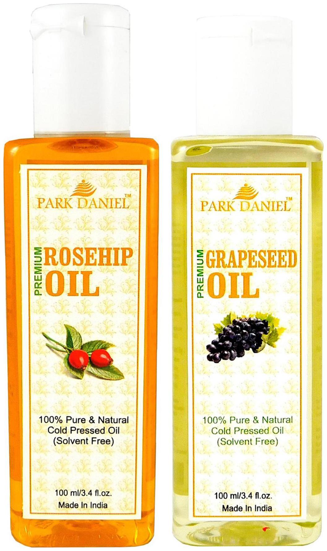 

Park Daniel Premium Rosehip Oil And Grapeseed Oil Combo Of 2 Bottles Of 100 ml (200 ml )