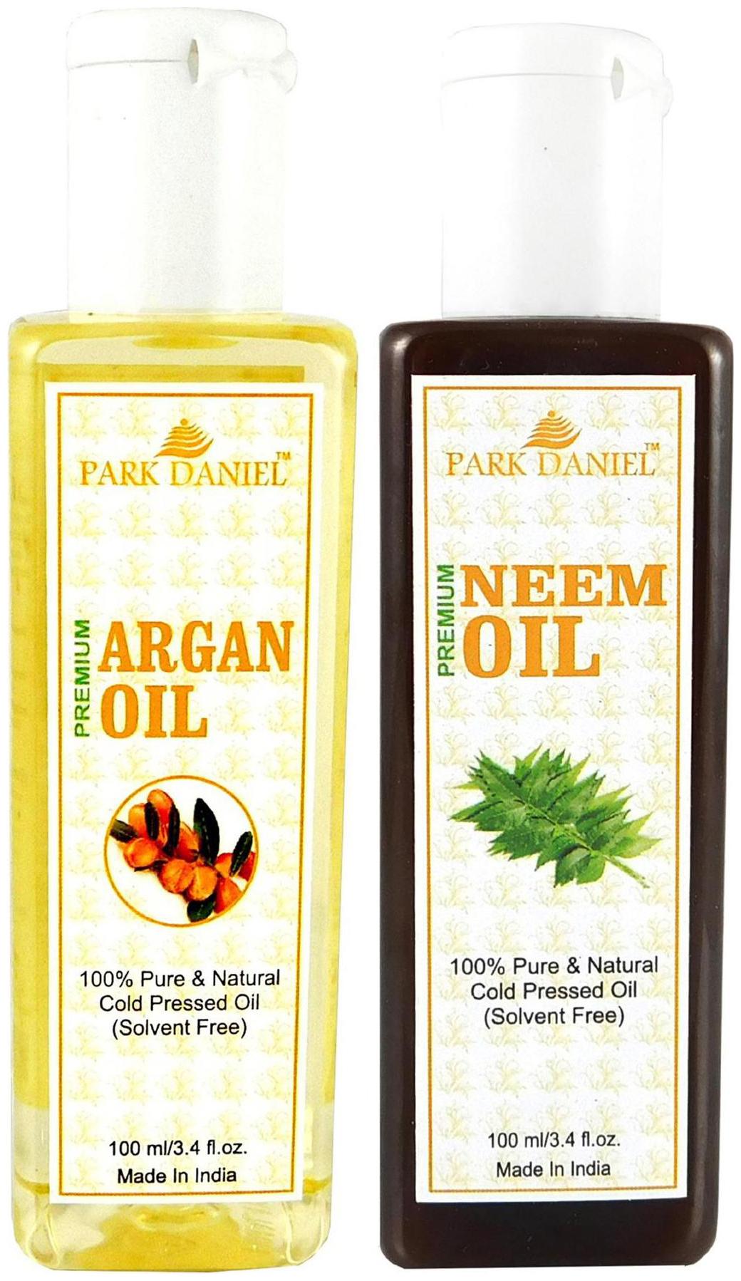 

Park Daniel Premium Argan Oil And Neem Oil Combo Of 2 Bottles Of 100 ml (200 ml )