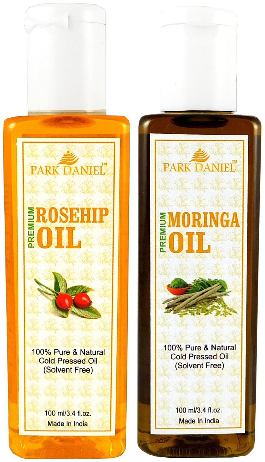 

Park Daniel Premium Rosehip Oil And Moringa Oil Combo Of 2 Bottles Of 100 ml (200 ml )