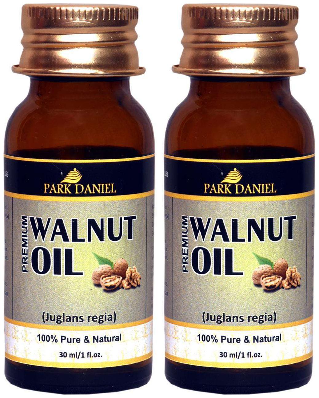 

Park Daniel Premium Walnut Oil- 100 Pure Natural Combo Pack Of 2 Bottles Of 30 ml (60 ml )
