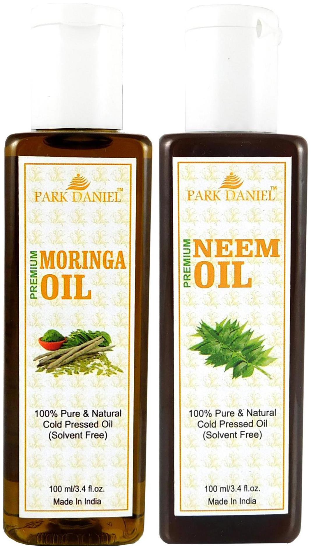 

Park Daniel Premium Moringa Oil And Neem Oil Combo Of 2 Bottles Of 100 ml (200 ml )