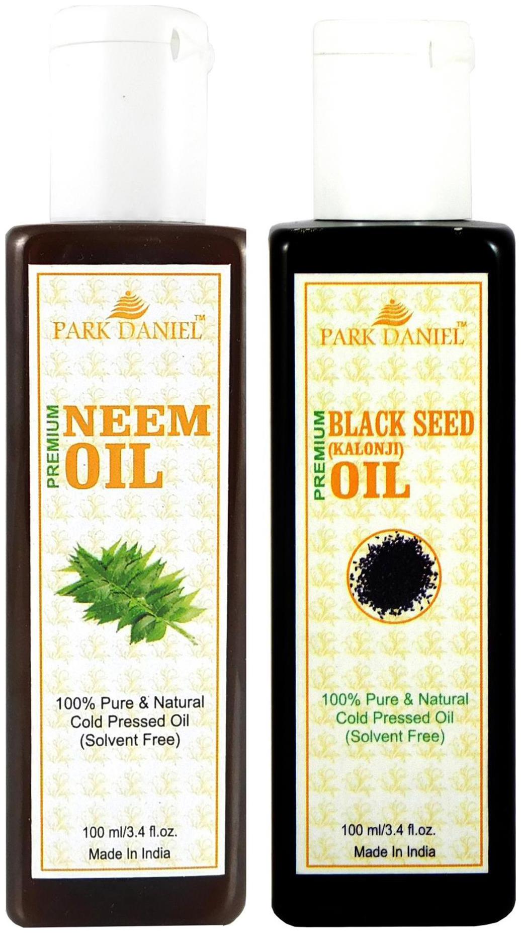 

Park Daniel Premium Neem Oil And Black Seed Oil Combo Of 2 Bottles Of 100 ml (200 ml )