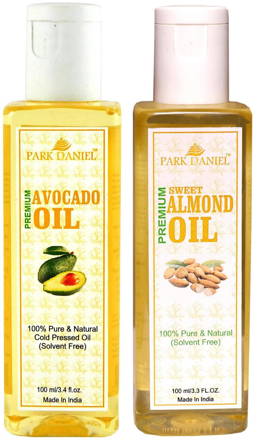 

Park Daniel Avocado Oil And Sweet Almond Oil Combo Pack Of 2 Bottles Of 100 ml (200 ml )