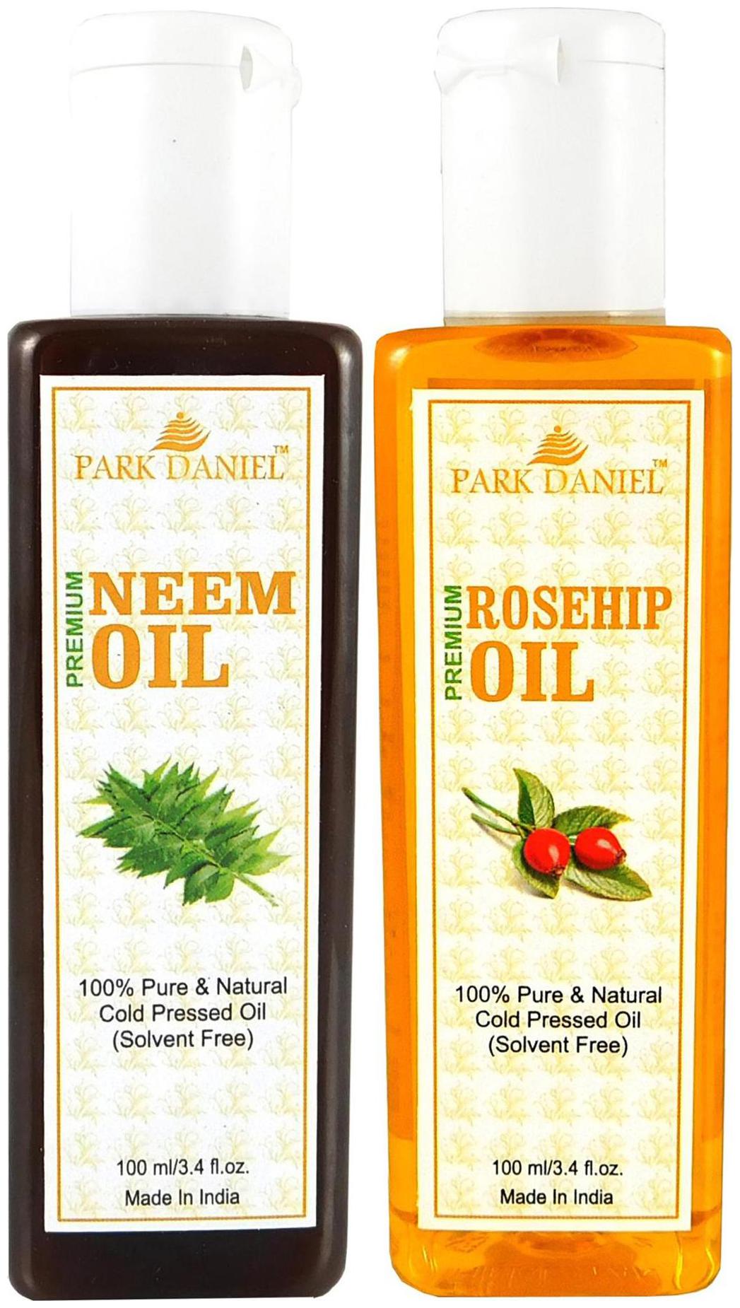 

Park Daniel Premium Rosehip Oil And Neem Oil Combo Of 2 Bottles Of 100 ml (200 ml )