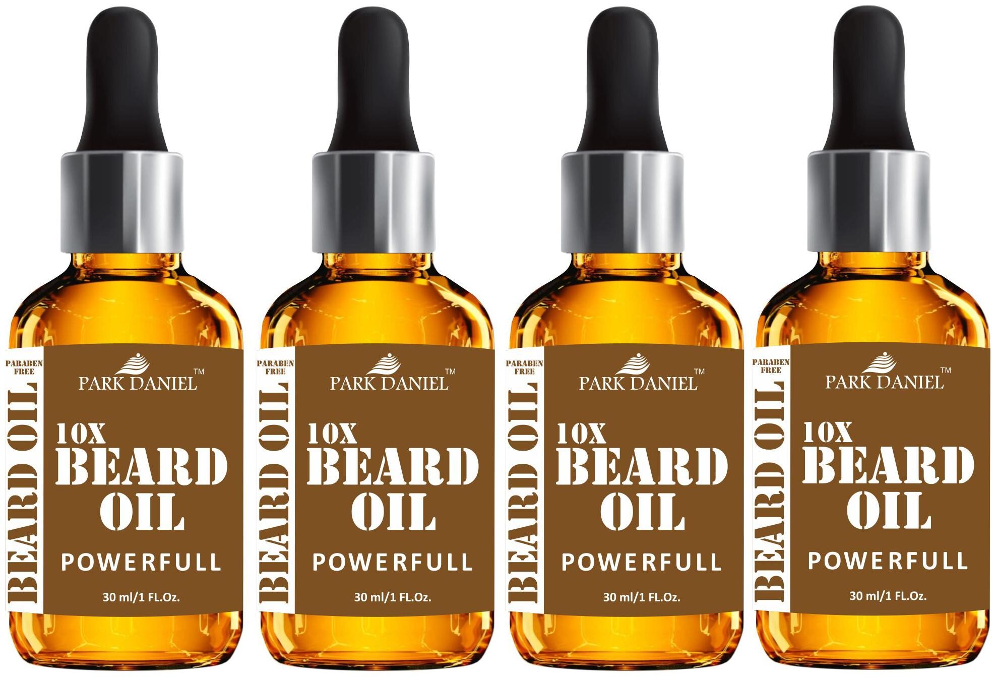 

Park Daniel 10X Powerfull Beard Oil Combo pack of 4 (30 ml Each)