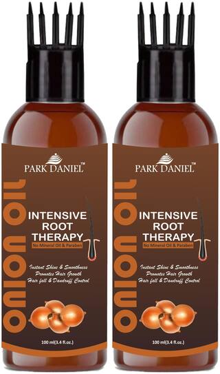 Buy Park Daniel Intensive Root Therapy Onion Oil With Comb Applicator For Fast Hair Growth To Reduce Hair Fall 100ml Pack Of 2 Online At Low Prices In India Paytmmall Com