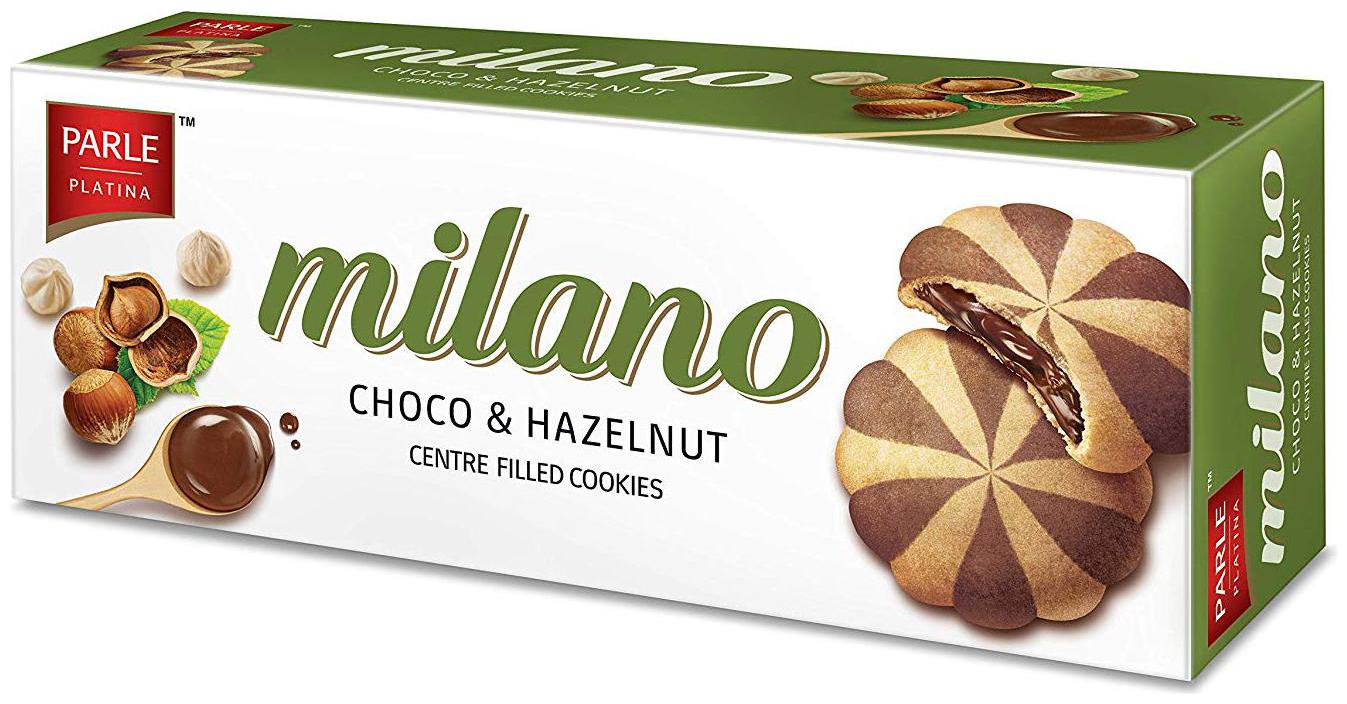 

Parle Platina Cookies - Centre Filled Choco Hazelnut Milano 60 g