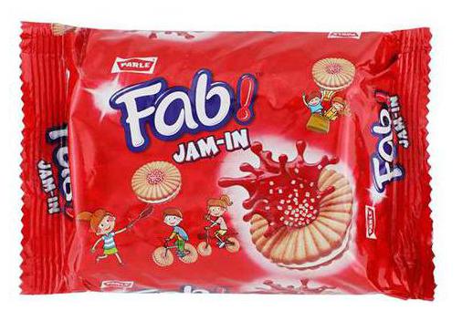 

Parle Sandwich Biscuits Fab - Jam in Fruit Flavour 150 g