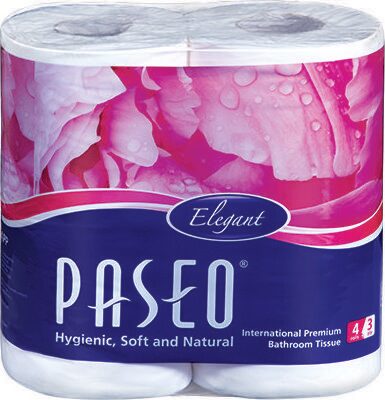 

Paseo Toilet Roll - 4 Rolls 3 ply 300 pulls