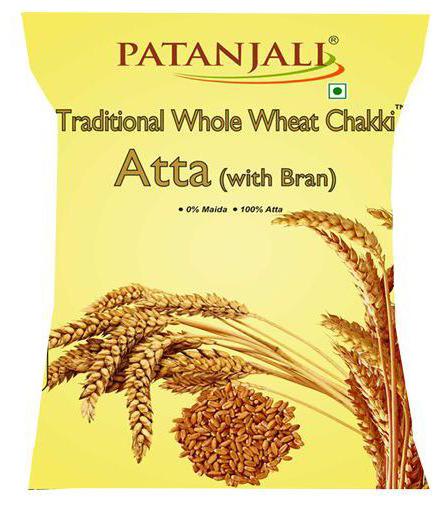 

Patanjali Chakki Atta - Whole Wheat Traditional With Bran 1 kg