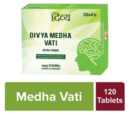 

Patanjali Divya Medha Vati - Extra Power 120 Tablets
