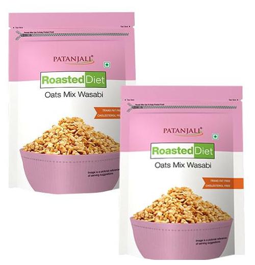 

Patanjali Roasted Diet-Oat Mix Wasabi 125 g (Pack of 2)