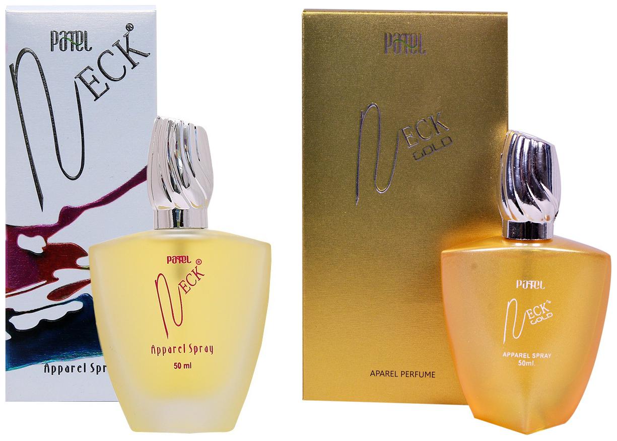 

PATEL PERFUMES NECK-50 ml NECK GOLD-50 ml Unisex Apparel Perfume Long Lasting Pack of 2