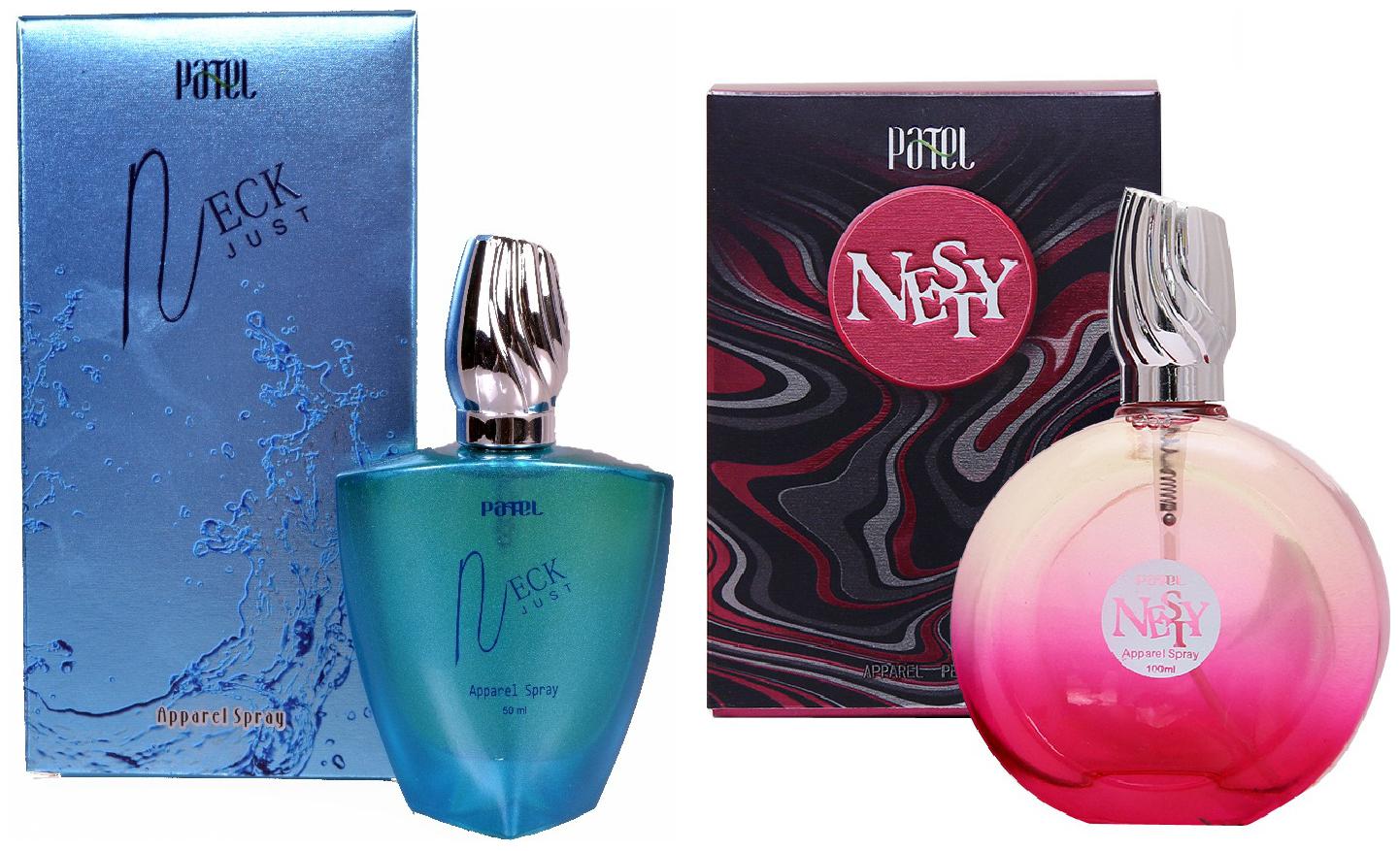 

PATEL PERFUMES NECK JUST-50 ml NESTY-100 ml Unisex Apparel Perfume Long Lasting Pack of 2