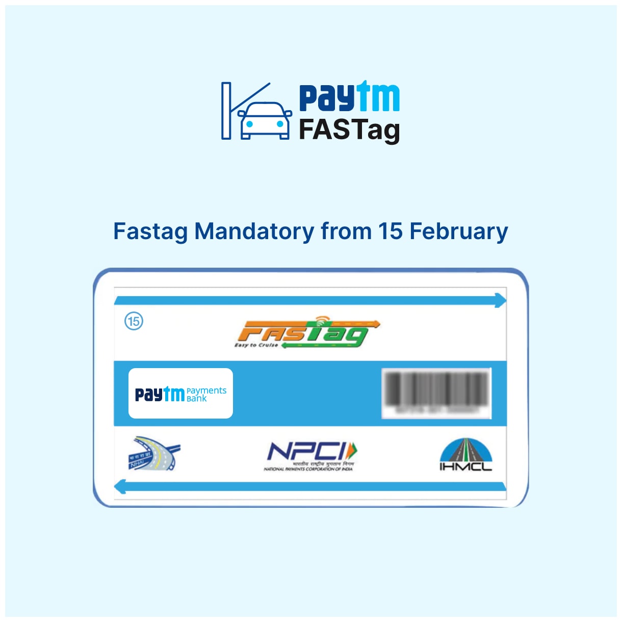 Buy Paytm Mall Fastag For Truck 7Axle And Above Class 15 Online at