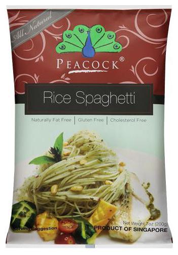 

Peacock Spaghetti - Rice 200 g