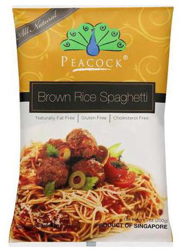 

Peacock Spaghetti - Brown Rice 200 g