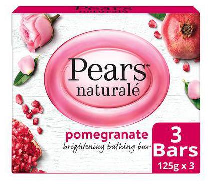 

Pears Naturale Pomegranate Brightening Bathing Soap Bar 125 g (Pack of 3)