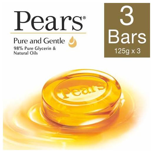 

Pears Soap Bar Pure Gentle 125 g Pack Of 3