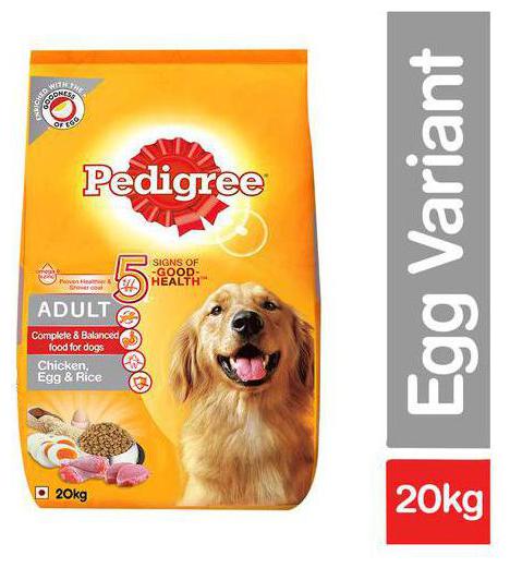 

Pedigree Adult Dry Dog Food - Chicken Egg Rice High Protein Variant 20 kg