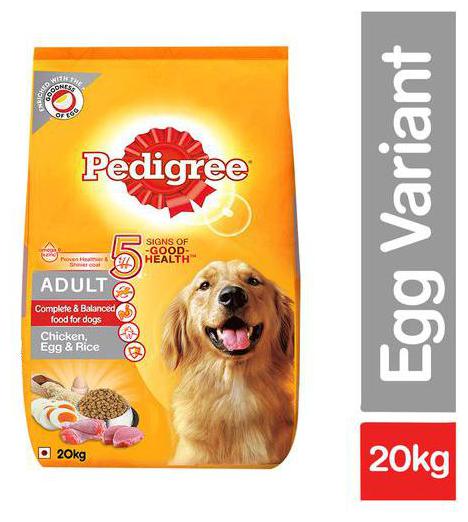 

Pedigree Adult Dry Dog Food - Chicken Egg Rice High Protein Variant 20 kg