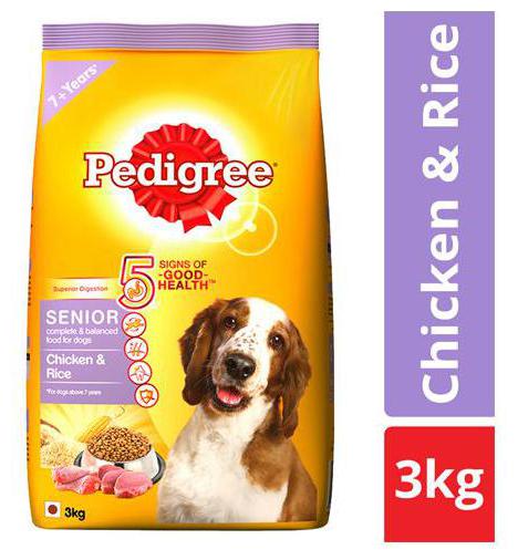 

Pedigree Dry Dog Food - Chicken Rice for Senior Dogs 3 kg