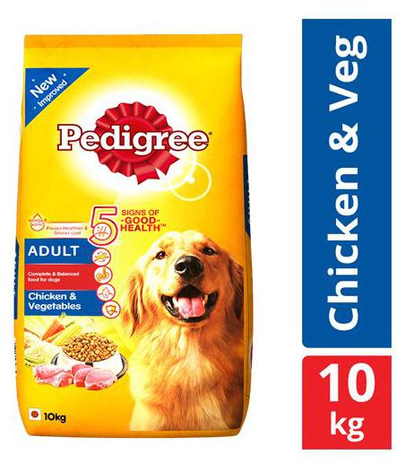 

Pedigree Dry Dog Food - Chicken Vegetables for Adult Dogs 10 kg