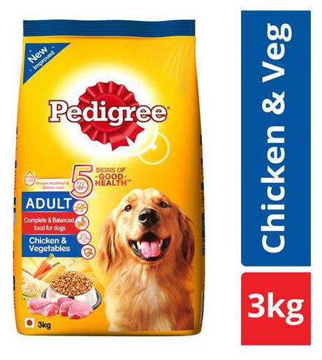 

Pedigree Dry Dog Food - Chicken Vegetables for Adult Dogs 3 kg