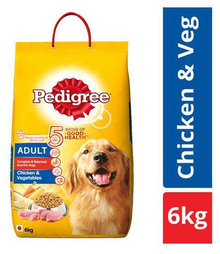

Pedigree Dry Dog Food - Chicken Vegetables for Adult Dogs 6 kg