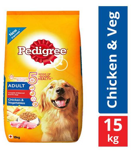 

Pedigree Dry Dog Food - Chicken Vegetables for Adult Dogs 15 kg