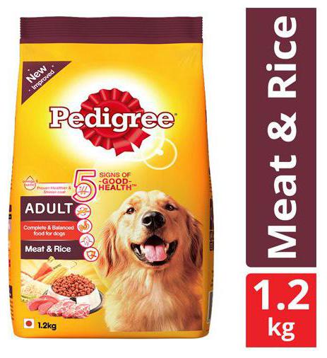 

Pedigree Dry Dog Food - Meat Rice For Adult Dogs 1 2 kg