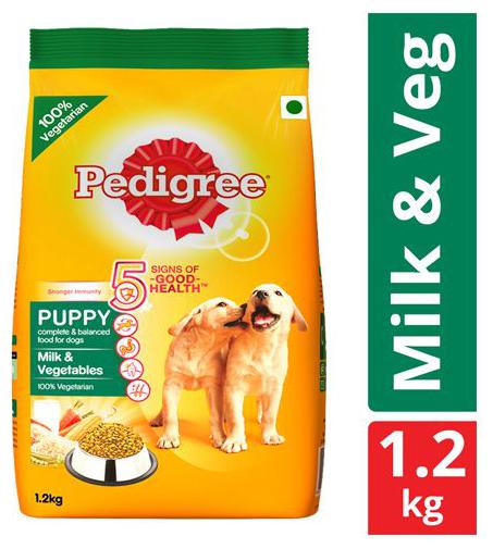 

Pedigree Dry Dog Food - Milk Vegetables for Puppy 1 2 kg
