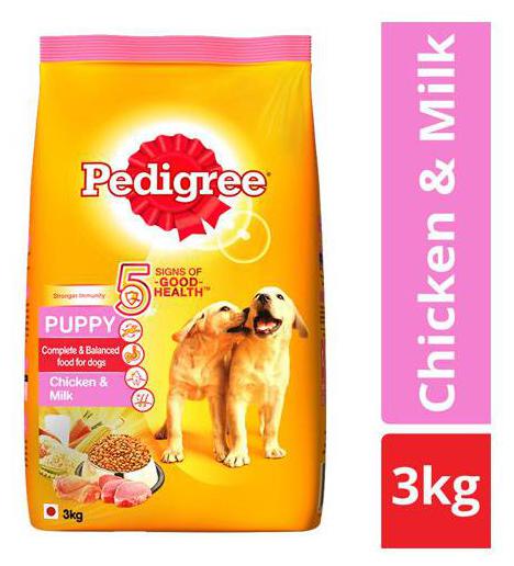 

Pedigree Dry Dog Food - Chicken Milk for Puppy 3 kg