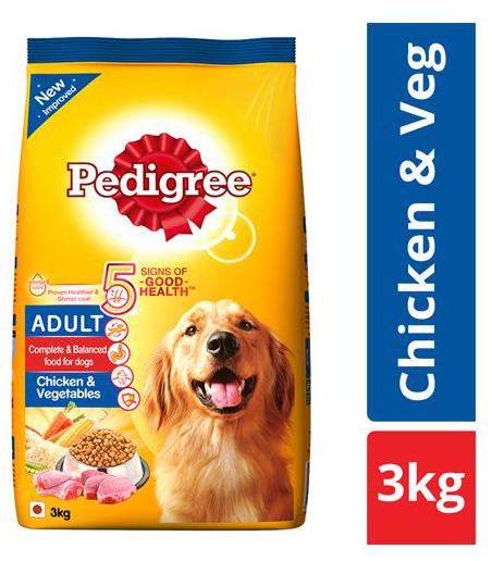 

Pedigree Dry Dog Food - Chicken Vegetables for Adult Dogs 3 kg